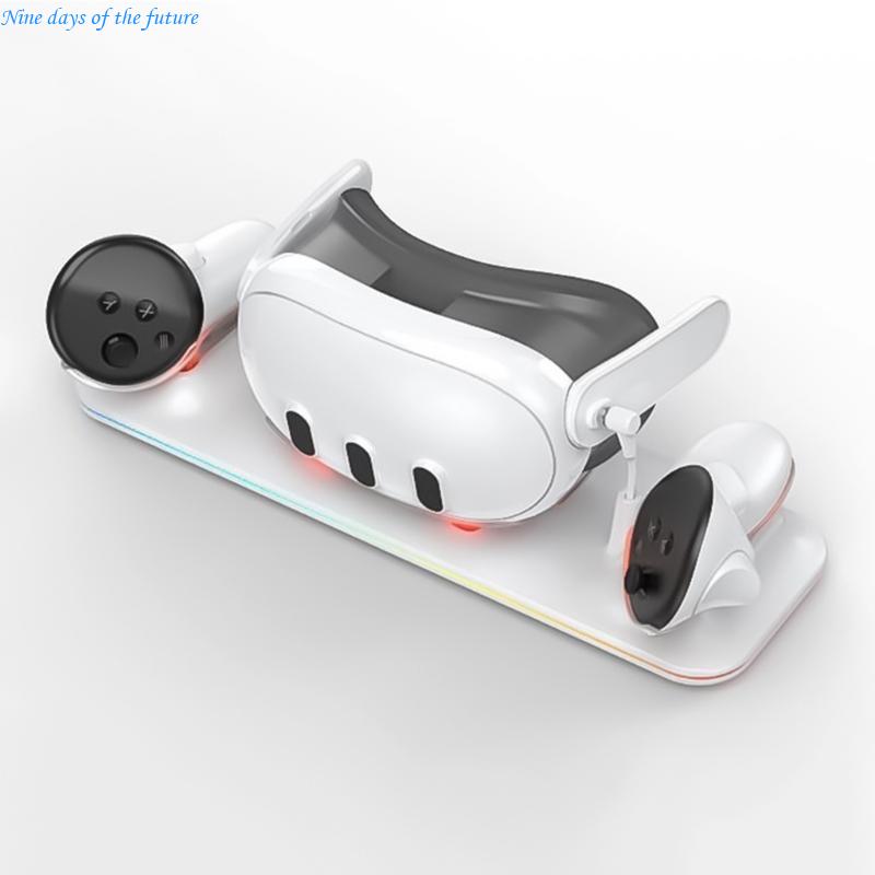 Controller Charging Stand - 3 つのアクセサリ用充電ステーション LED E65A 付き 3