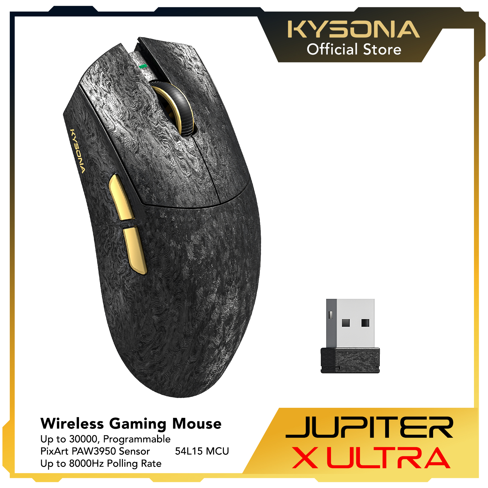 Esports Gaming Mouse Weight Adjustable - KYSONA Jupiter X Ultra トリモード ワイヤレス