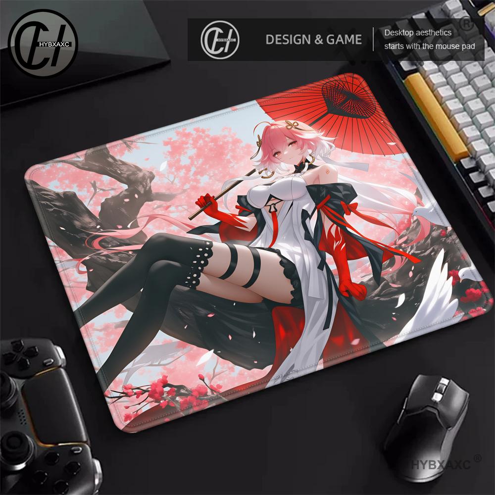 Esports Gaming Setup - HYBXAXC 日本アニメゲーミングマウスパッド 拡張デスクマット プリントラバーベース Eスポーツ精密マウスパッド ゲーマーデスクセットアップ用