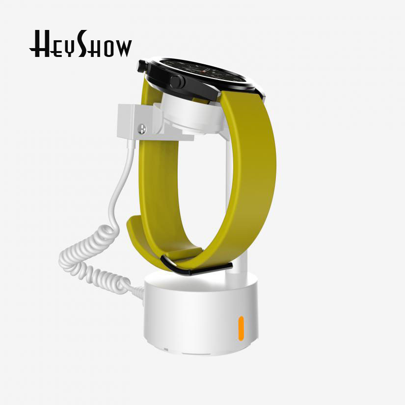 Controller Charging Stand - スマートウォッチセキュリティ盗難防止アラームディスプレイスタンド、Apple Samsung Huawei Xiaomiウォッチ用ワイヤレス充電ホルダー付き