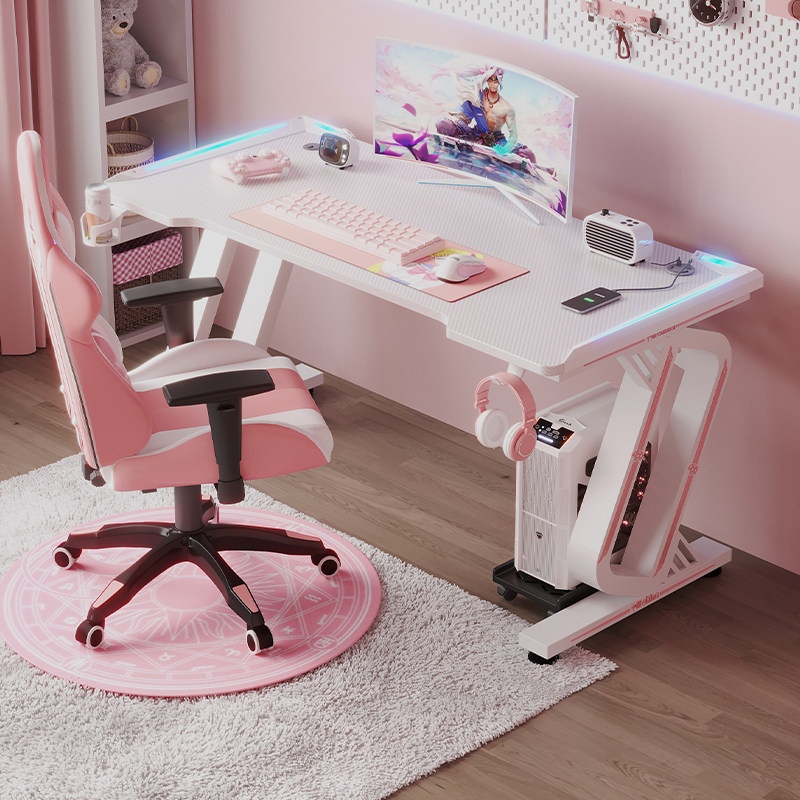 Esports Gaming Table - 寝室・学習室・オフィス用ダブル学生用コンピューターデスク、組立不要、人気ゲーミング・eスポーツテーブル
