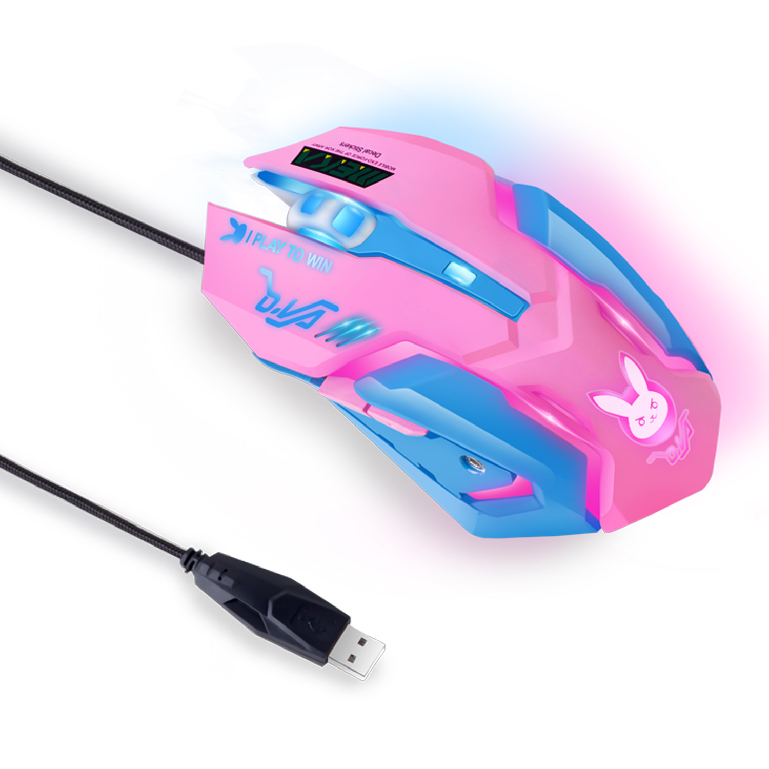 Esports Gaming Mouse Weight Adjustable - カラフルな光るサイレントゲーミングマウス、重量調整可能なUSB有線eスポーツマウス、人間工学に基づいたPCゲーマー向けコンピューターマウス