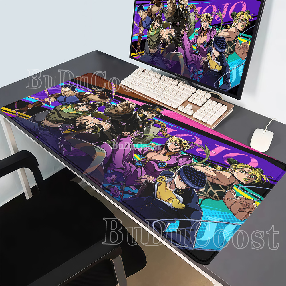 Esports Gaming Table - HD 印刷ジョジョの奇妙な冒険アニメマウスパッド PC ゲームキーボードマウスパッド Xxl オフィス滑り止めベースオーバーロック