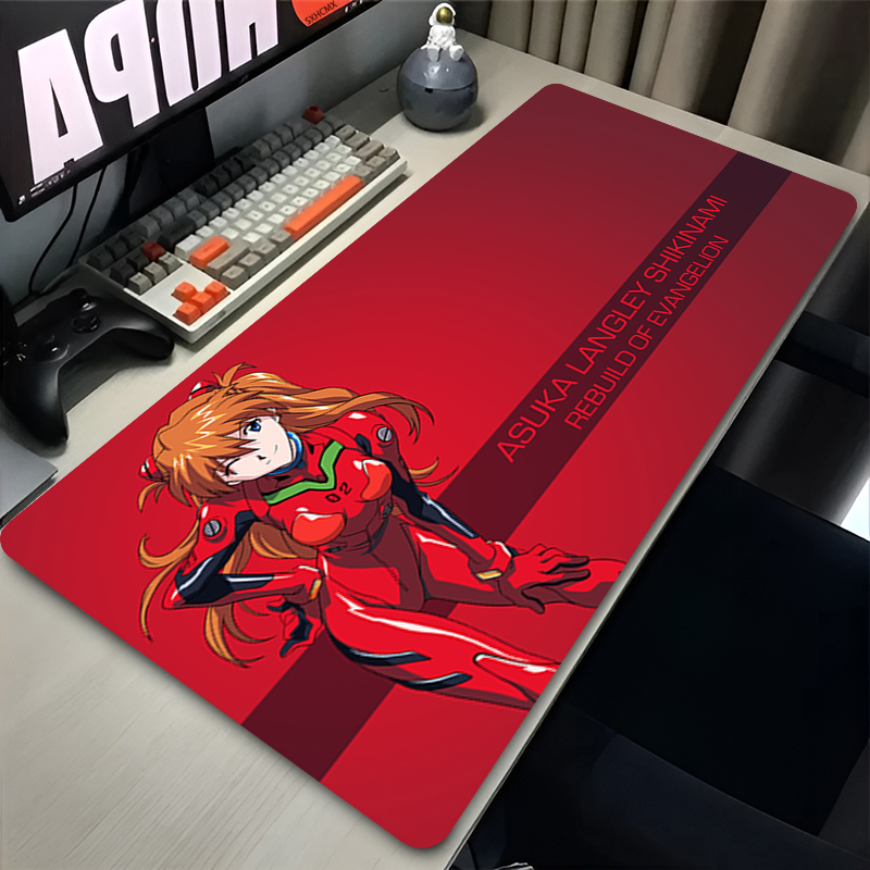 Esports Gaming Mice - マウスパッド大型ゲーミングマウスパッド XXL キーボードゲーマーマウスパッドラップトップデスクマットアニメガールアスカ E-エヴァンゲリオンマウスマット