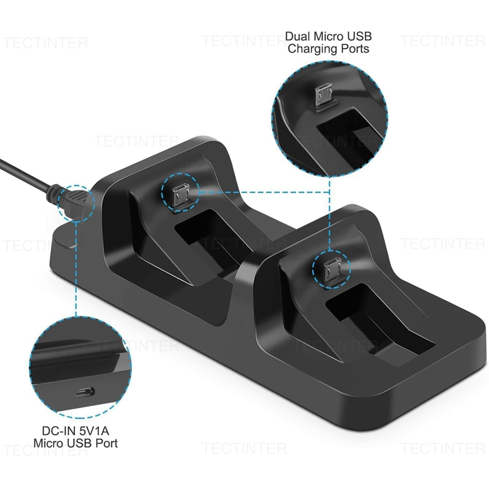 デュアル充電器ドックステーション PS4 コントローラ充電ス - Controller Charging Stand のレビューと価格