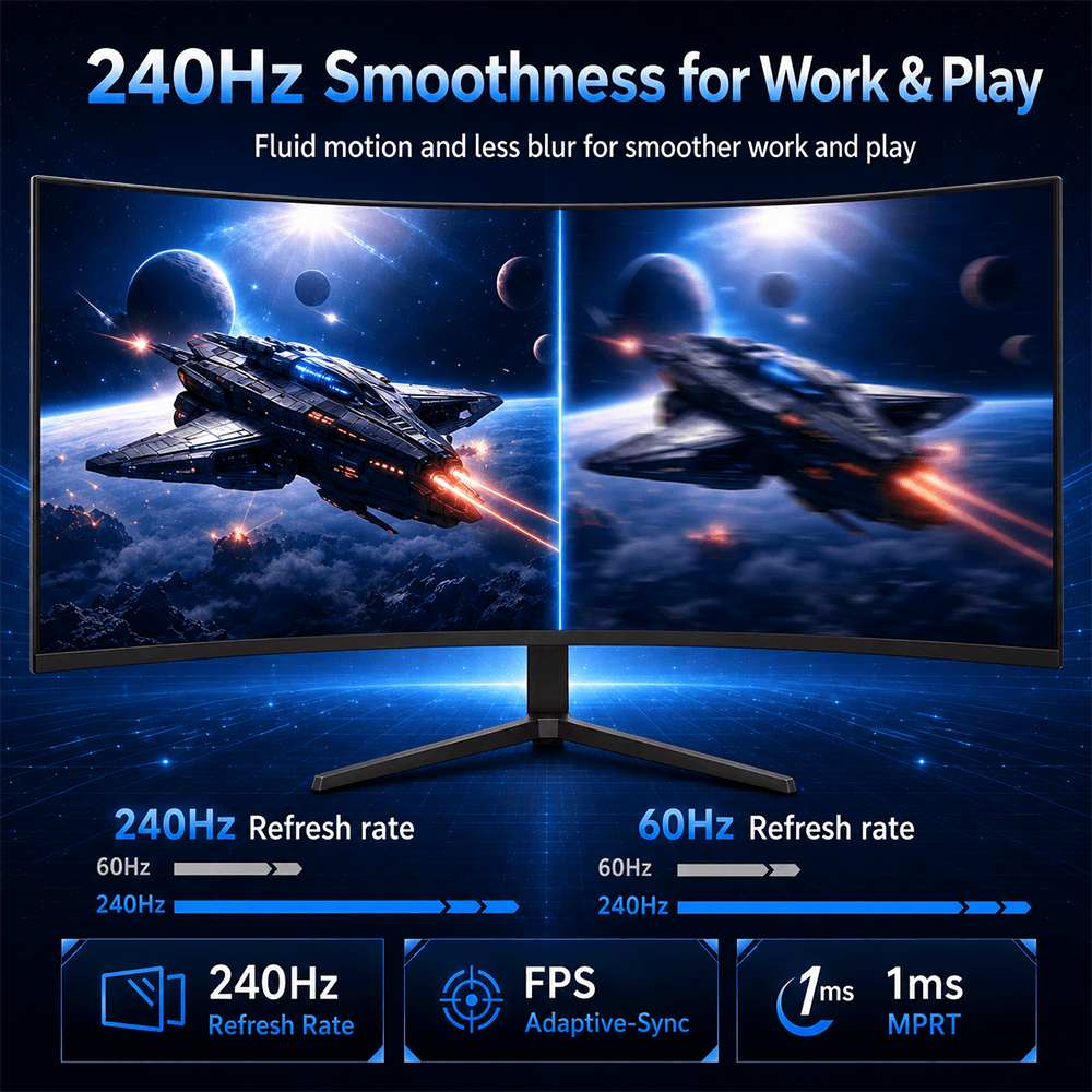 卸売メーカー 49インチ曲面 240Hz 1ms IPS 5 - Esports Gaming Arena のレビューと価格