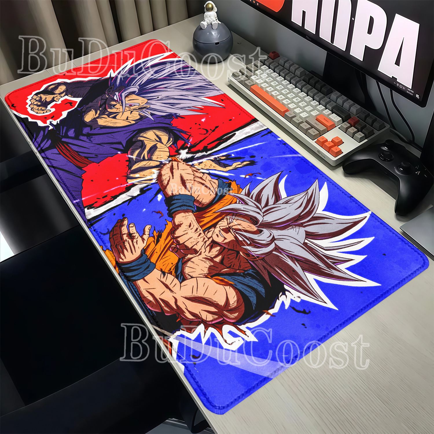 マウスパッド HD 印刷ドラゴンボール孫悟空オーバーロック  - Esports Gaming Table のレビューと価格