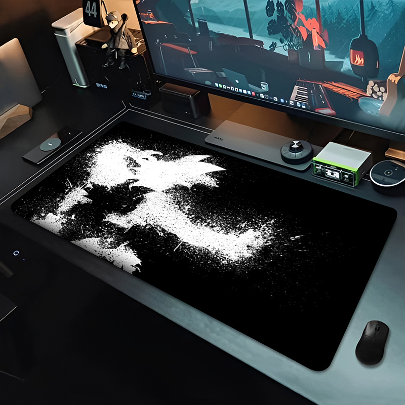 DBZ ブラックアニメマウスパッドドラゴンボール大型 PC  - Esports Gaming Mice のレビューと価格