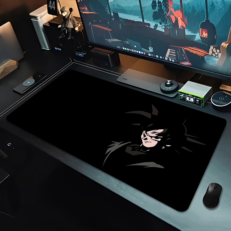 DBZ ブラックアニメマウスパッドドラゴンボール大型 PC  - Esports Gaming Mice のレビューと価格