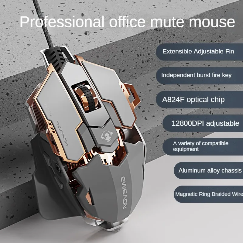 MK500 E スポーツゲーミングマウス有線メカニカルマクロ - Esports Gaming Mouse Weight Adjustable のレビューと価格