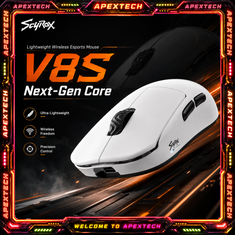 Scyrox V8S 40g 超軽量ワイヤレスゲーミングマウ - Esports Gaming Mice のレビューと価格
