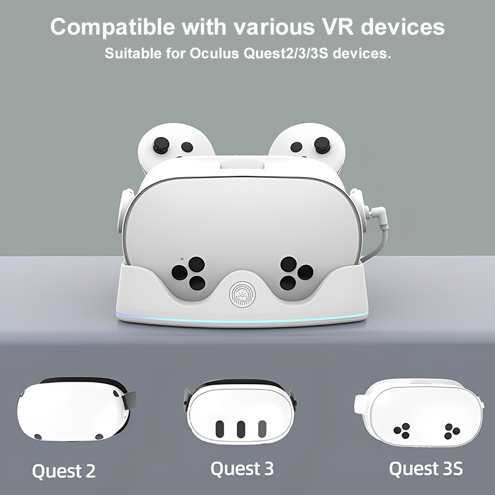 メタクエスト3S VR充電ステーション用充電ドック、RGBラ - Controller Charging Stand のレビューと価格