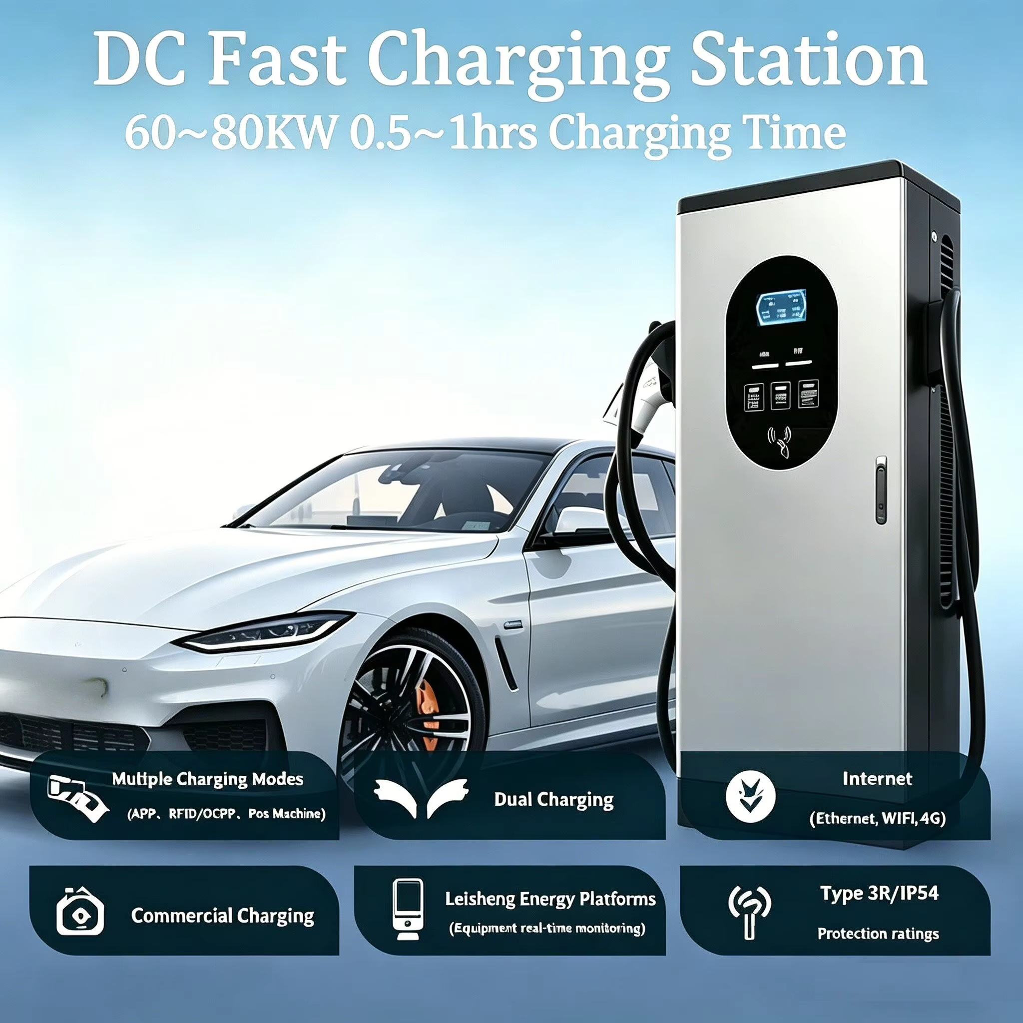 瑞唐DC電気自動車充電ステーションフロアスタンド型商用充電器 - Controller Charging Stand のレビューと価格