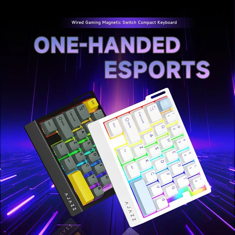 RGB ミニ片手メカニカルキーパッド磁気軸デスクトップ装飾ポ - Esports Gaming Setup のレビューと価格