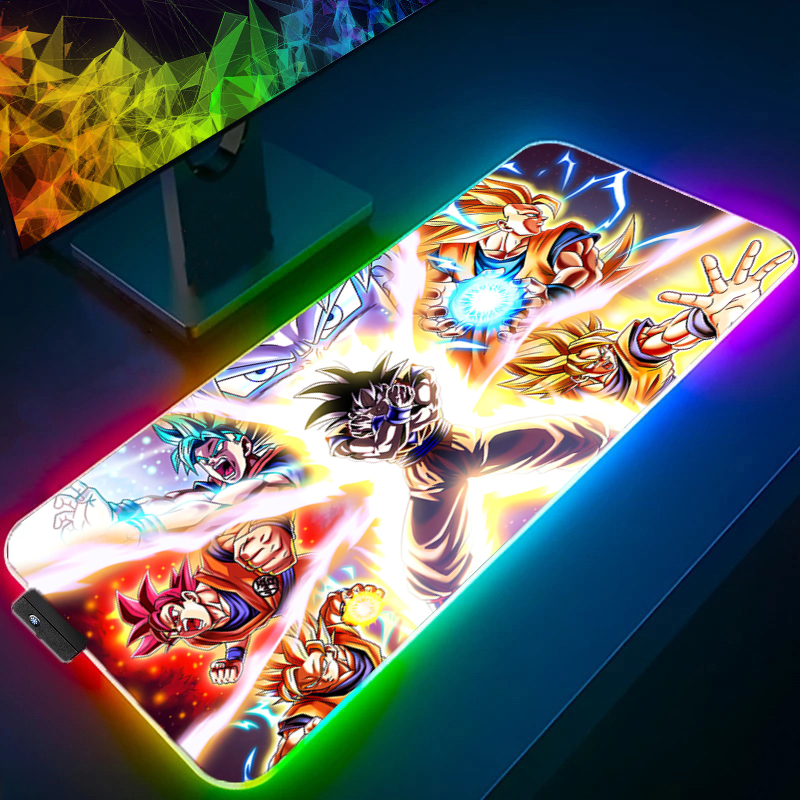LED マウスパッドドラゴンボールコンピュータラップトップア - Esports Gaming Mice のレビューと価格