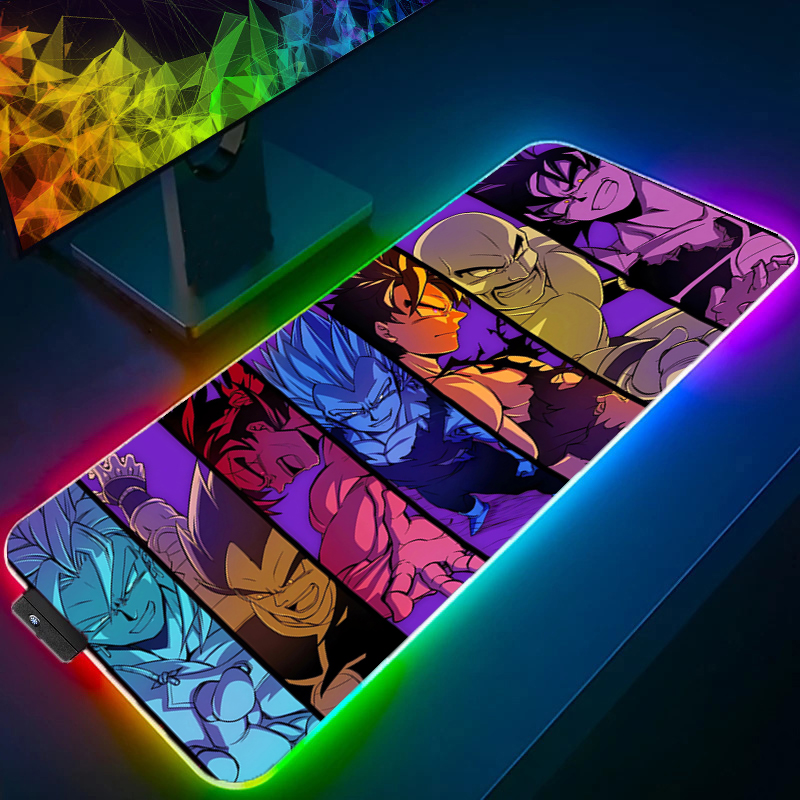 LED マウスパッドドラゴンボールコンピュータラップトップア - Esports Gaming Mice のレビューと価格