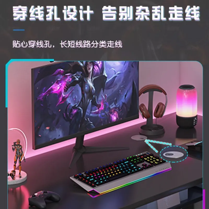 シンプルな家庭用パソコンデスク、寝室用学生学習机、収納付きラ - Esports Gaming Table のレビューと価格