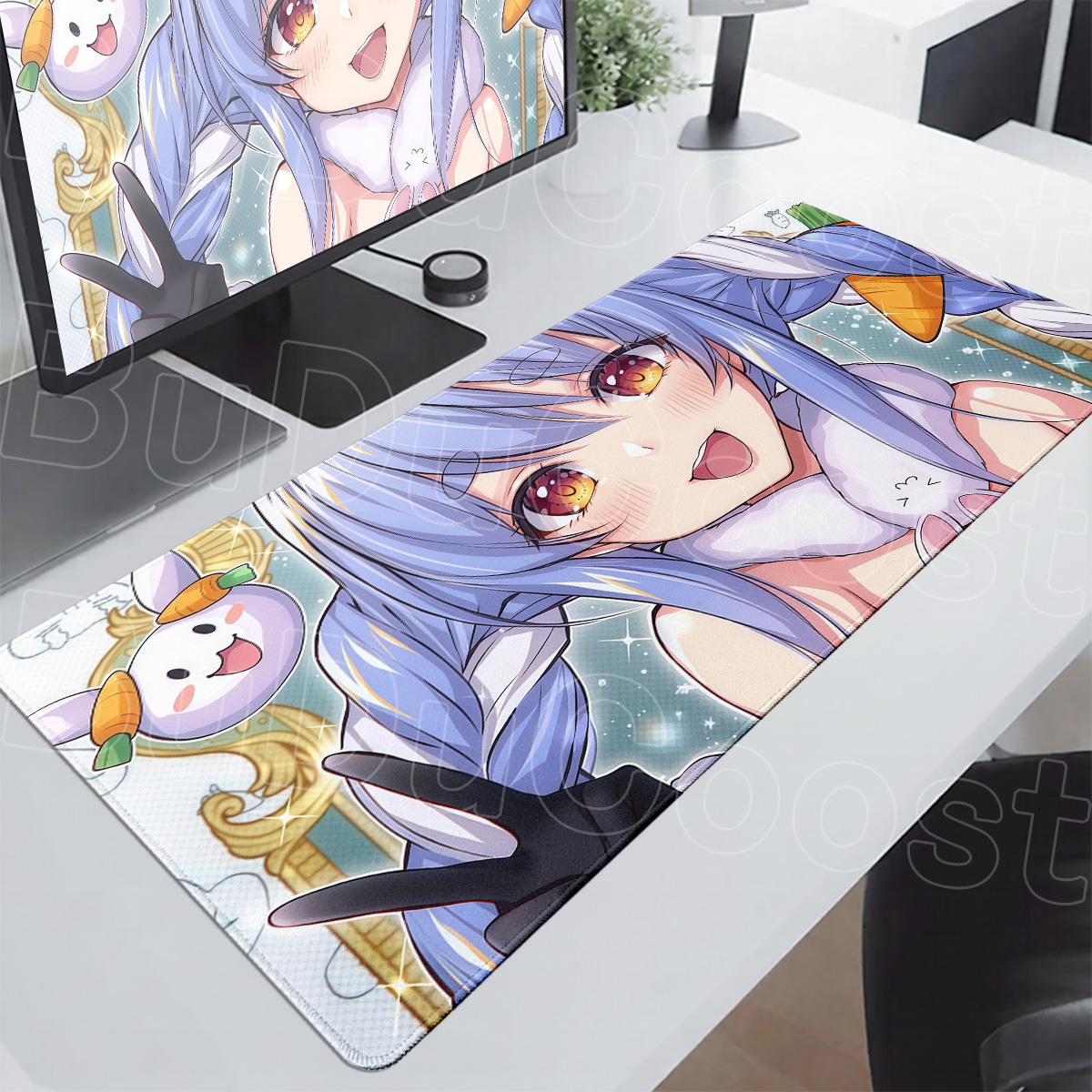 1200x600mm 特大漫画ウサダペコラ E スポーツゲー - Esports Gaming Table のレビューと価格