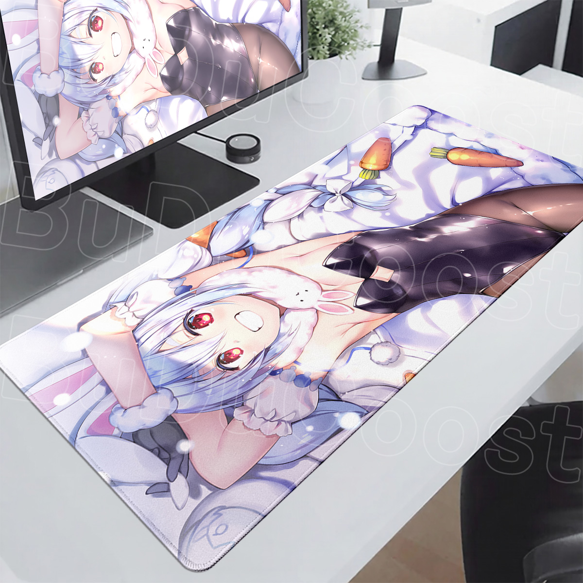 1200x600mm 特大漫画ウサダペコラ E スポーツゲー - Esports Gaming Table のレビューと価格