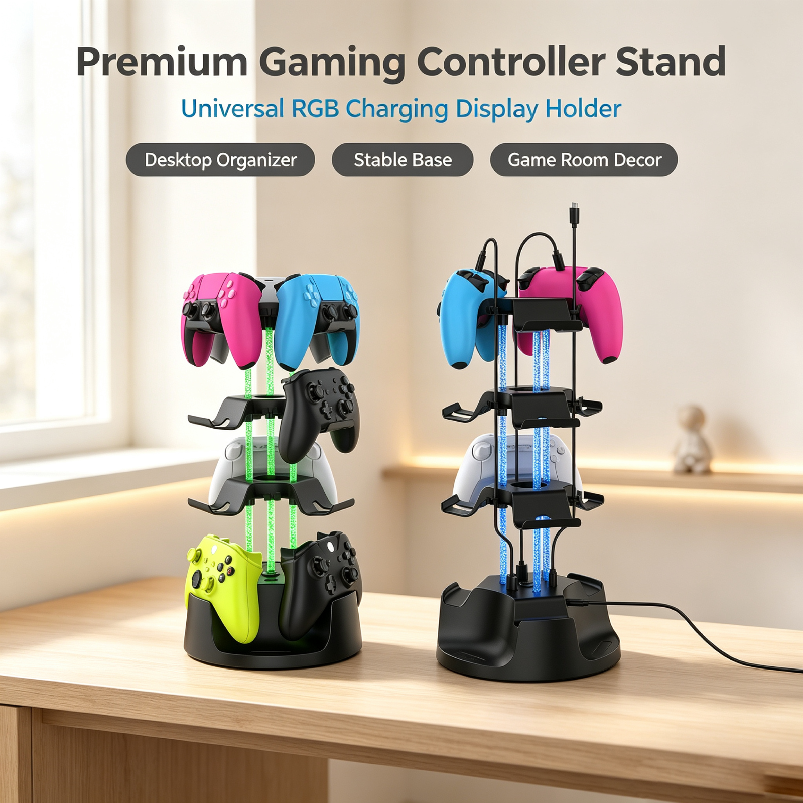 ユニバーサルコントローラースタンド スイッチ2 PS5 PS - Controller Charging Stand のレビューと価格
