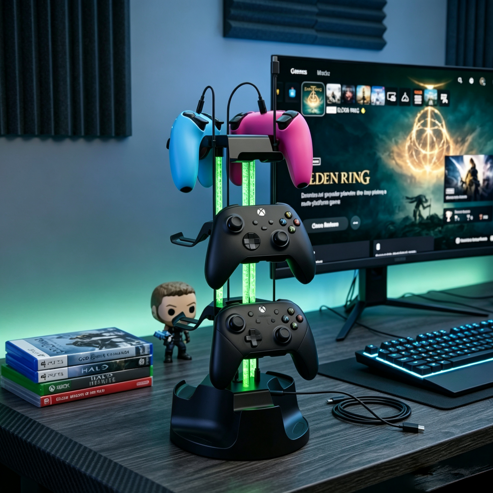 ユニバーサルコントローラースタンド スイッチ2 PS5 PS - Controller Charging Stand のレビューと価格
